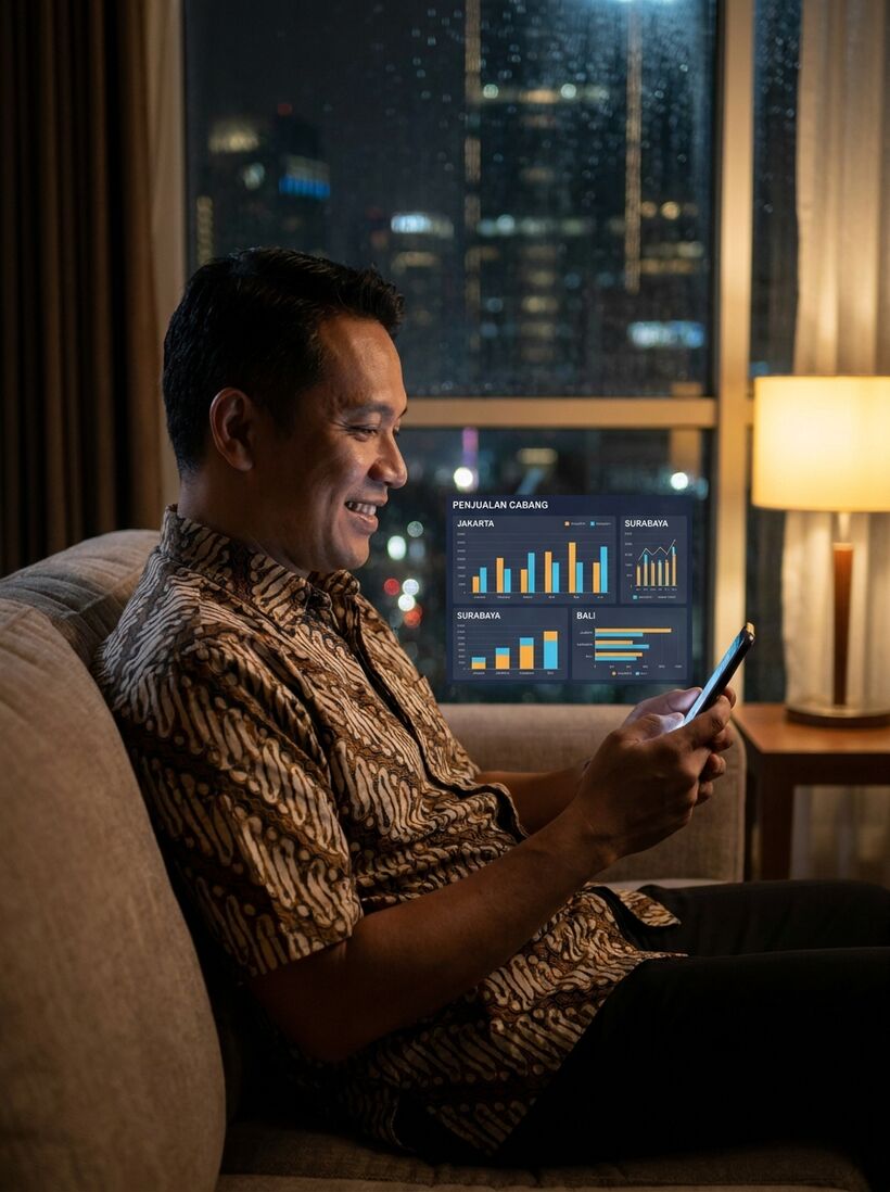 CRM & Pipeline Penjualan visual